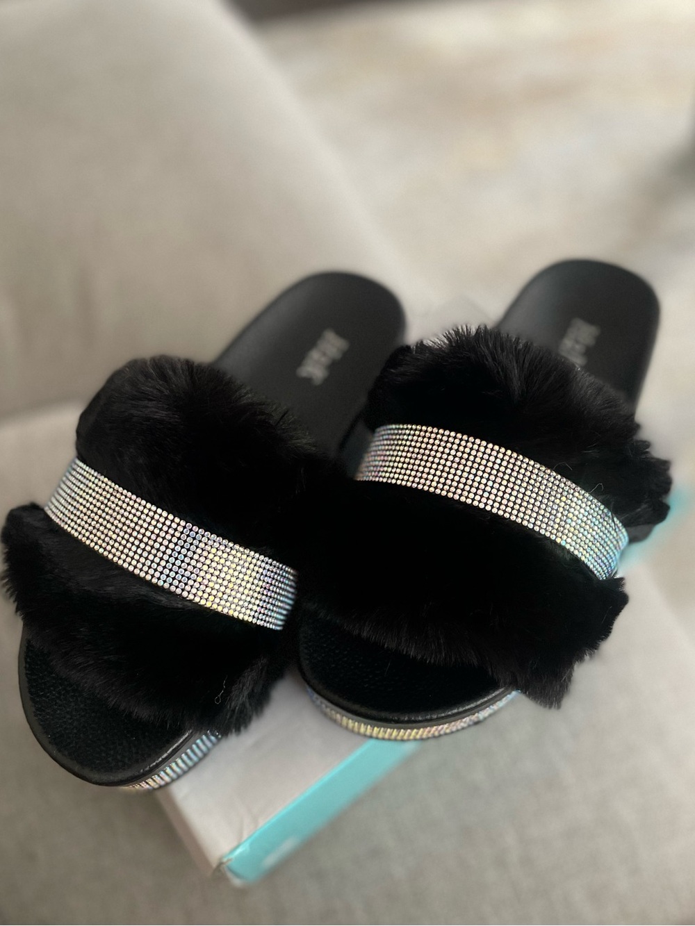 Rhinestone Platform Sandals